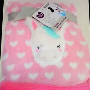 2-parents choice plush blankets/ unicorn